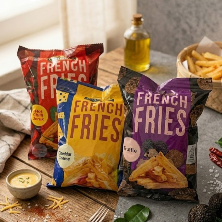 DELICYO FRENCH FRIES 38GR / SNACK KENTANG DELICYO 38GR / CEMILAN SNACK KENTANG 38GR
