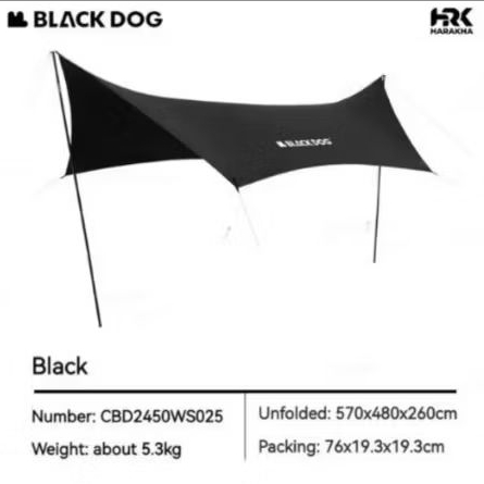 Flysheet Blackdog - Black CBD2450WS025