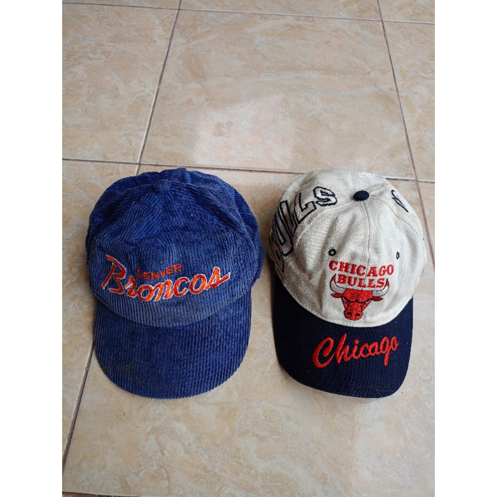 Topi Chicago Bulls & Broncos
