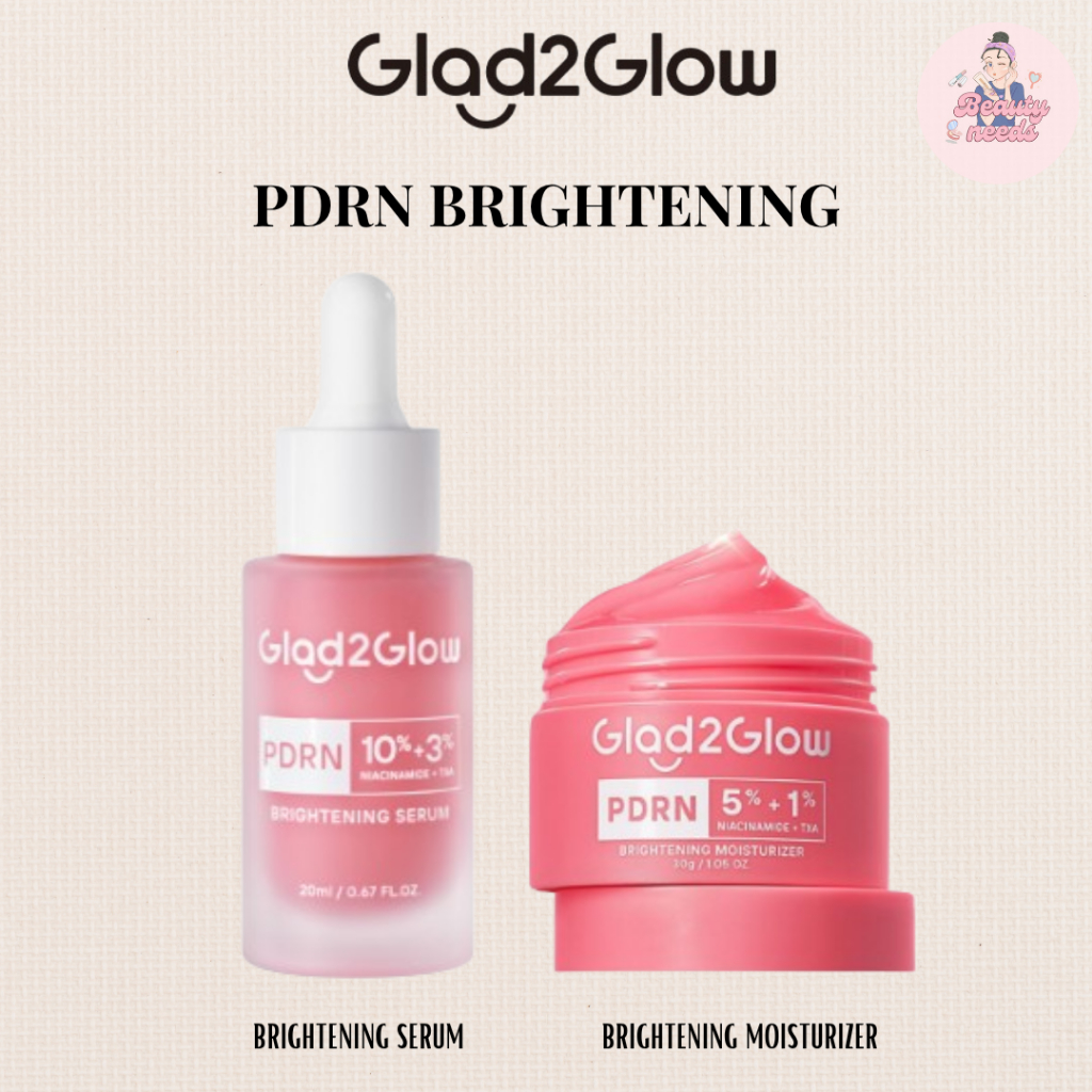 GLAD2GLOW PDRN BRIGHTENING | PDRN 5% MOISTURIZER | PDRN 10% SERUM