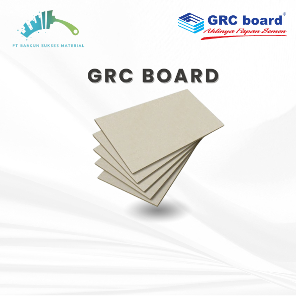 GRC BOARD Tebal 4 - 10 mm Lembaran - Papan Semen Fiber PARTISI, DINDING  & Plafon