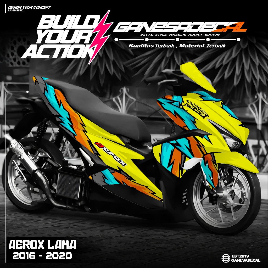 Decal Aerox Old 155 Sticker Decal Full Body 2016 2017 2018 2019 2020 Stiker Decal Aerox Old A26.4