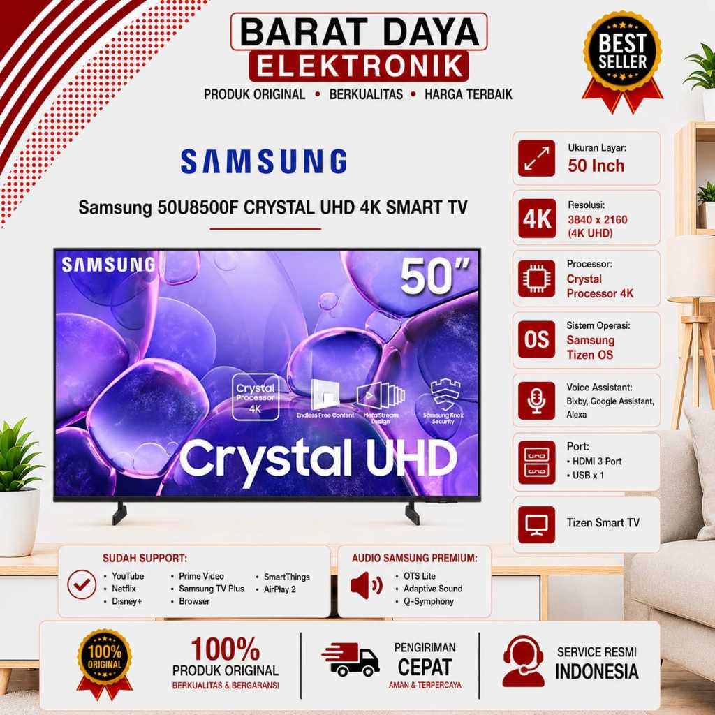 LED TV SAMSUNG 50U8500F SMART TV (50 inch) 4K FHD DIGITAL