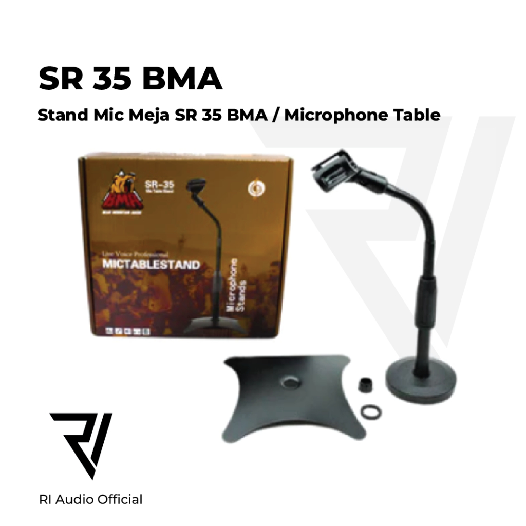 Stand Mic Meja SR 35 BMA / Microphone Table Stand SR 35 BMA