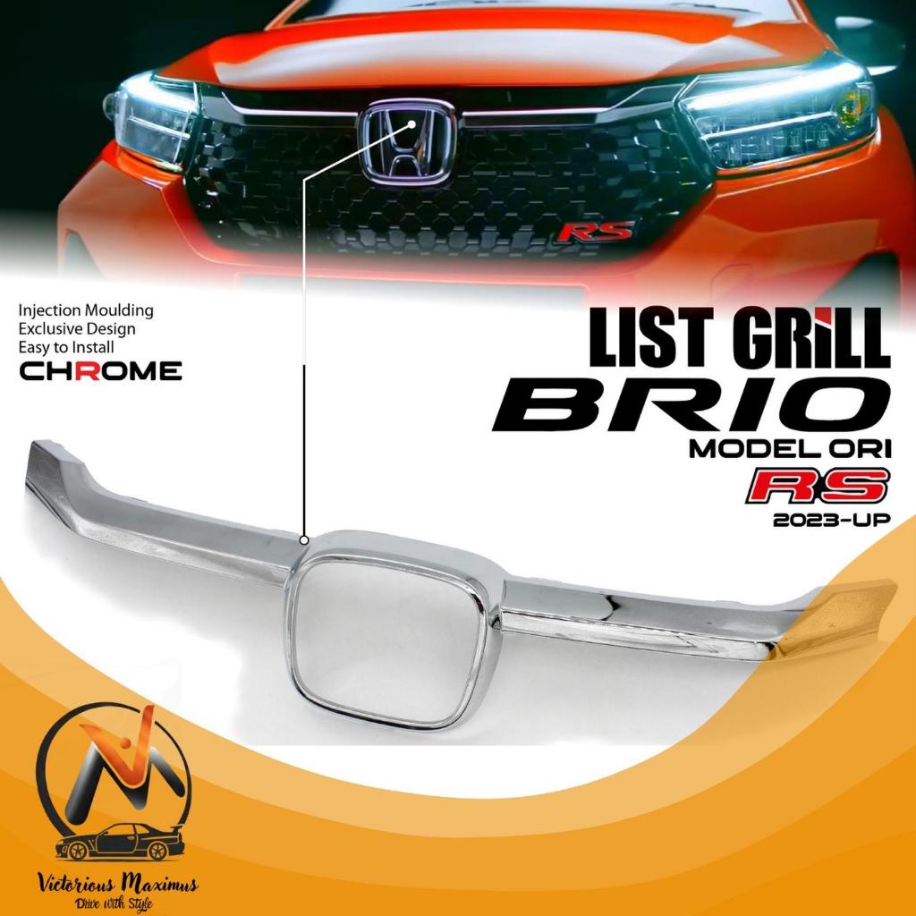 List Grill CHROME (Silver) Honda Brio RS 2023-2025 Mobil