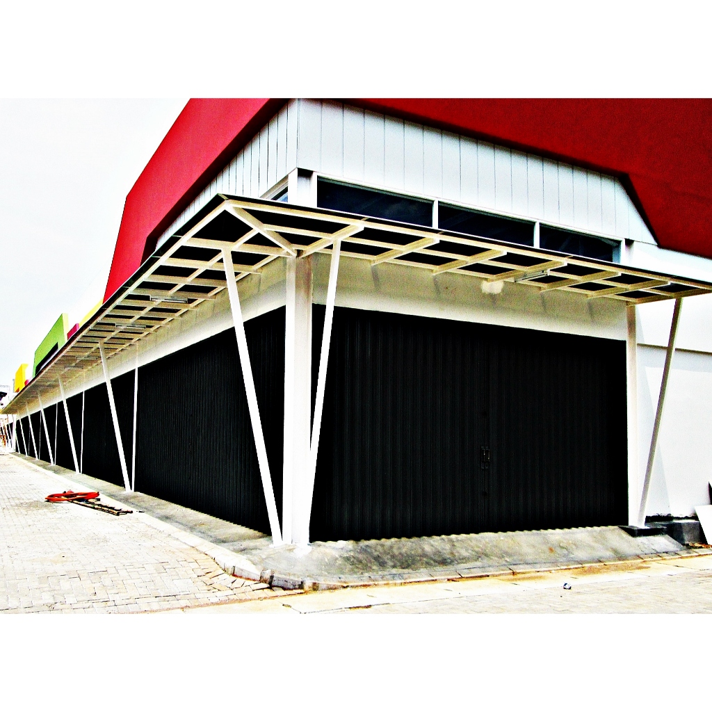 Sparepart Pintu Folding Gate Harmonika Galvalume Ukir Motif Polos