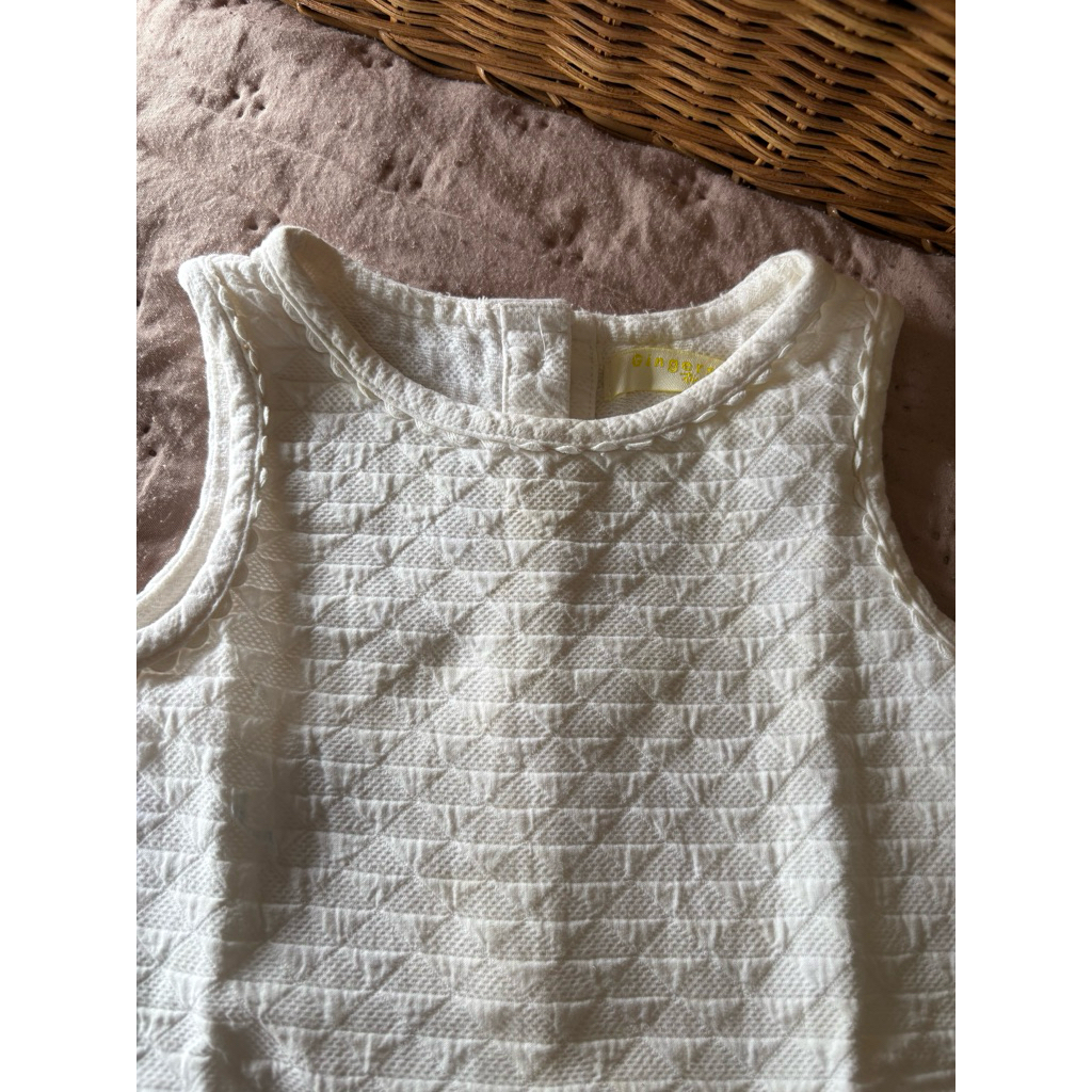 White Short Jumper by Gingersnaps Tiny
