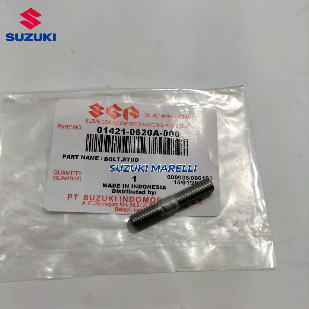 BAUT TANAM STUD BOLD MANIPOL PIPE INTAKE SUZUKI SMASH TITAN AXELO ORIGINAL SGP