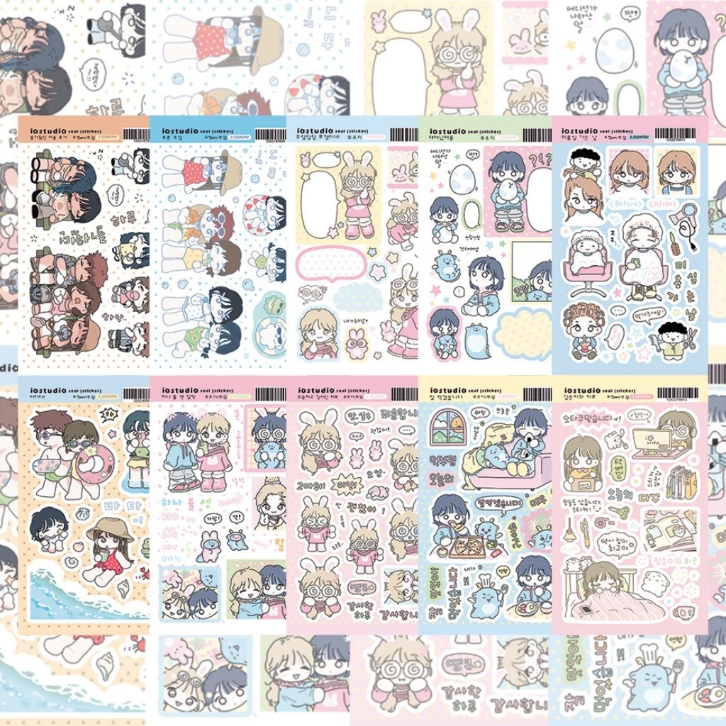 [stellastar] Cute cartoon little girl sticker young girl character sticker ins Korean goo card hand