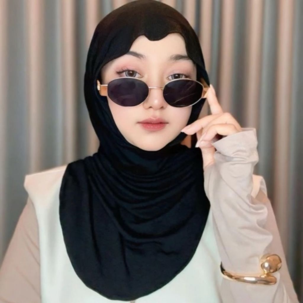 Jisoo Instan Mleyot//Hijab Instan Bergo Mleyot // Pasmina Mleyot Jersey premium // Jilbab instan Siz