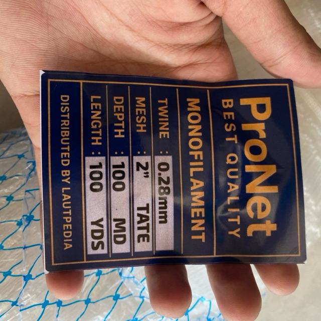 Jaring Ikan Senar 2 Inch 0.28 100x100|jaring ikan| jaring senar| jaring burung