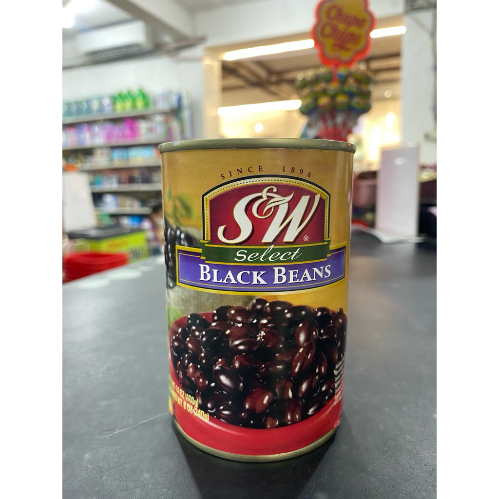SW Black Beans - Kacang Hitam Dalam Kaleng 400gr Import Italy