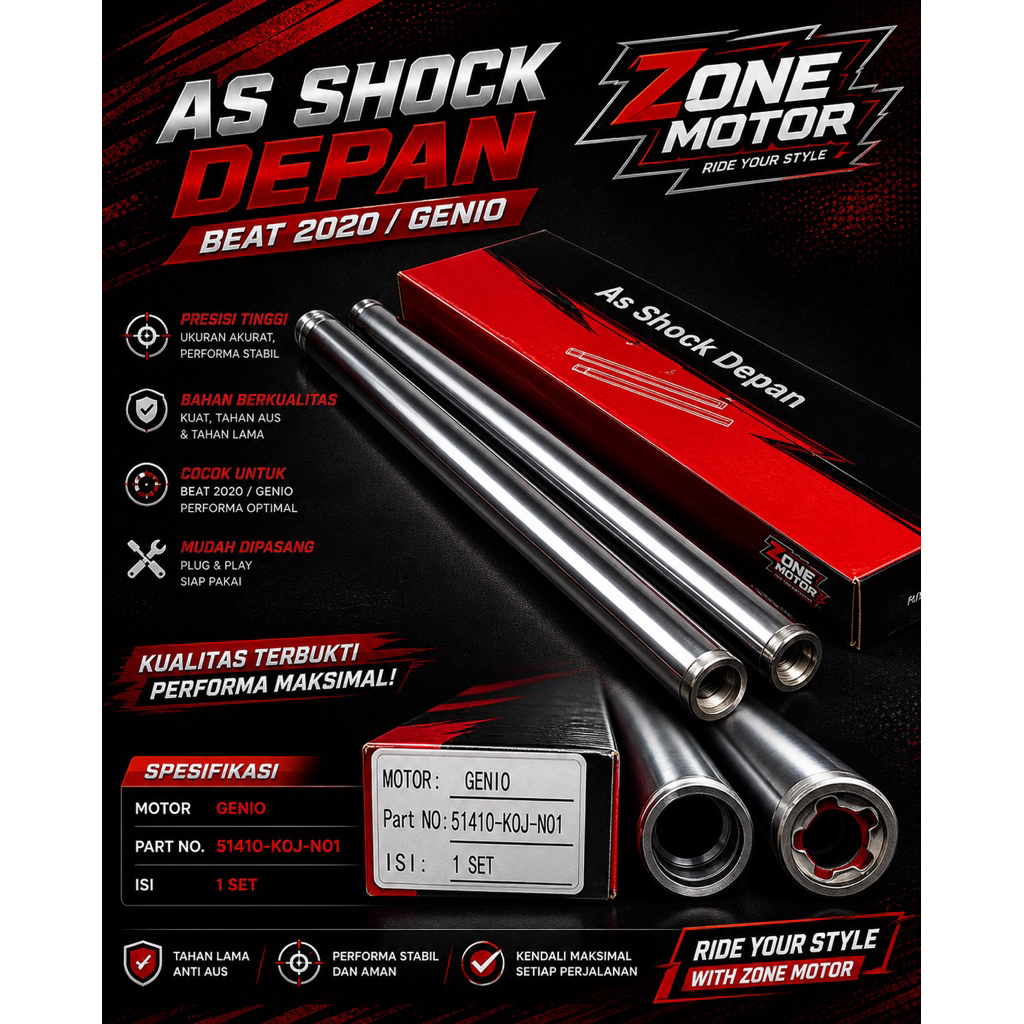Takayama AS SHOCK DEPAN tipe motor BEAT FI 2020/GENIO