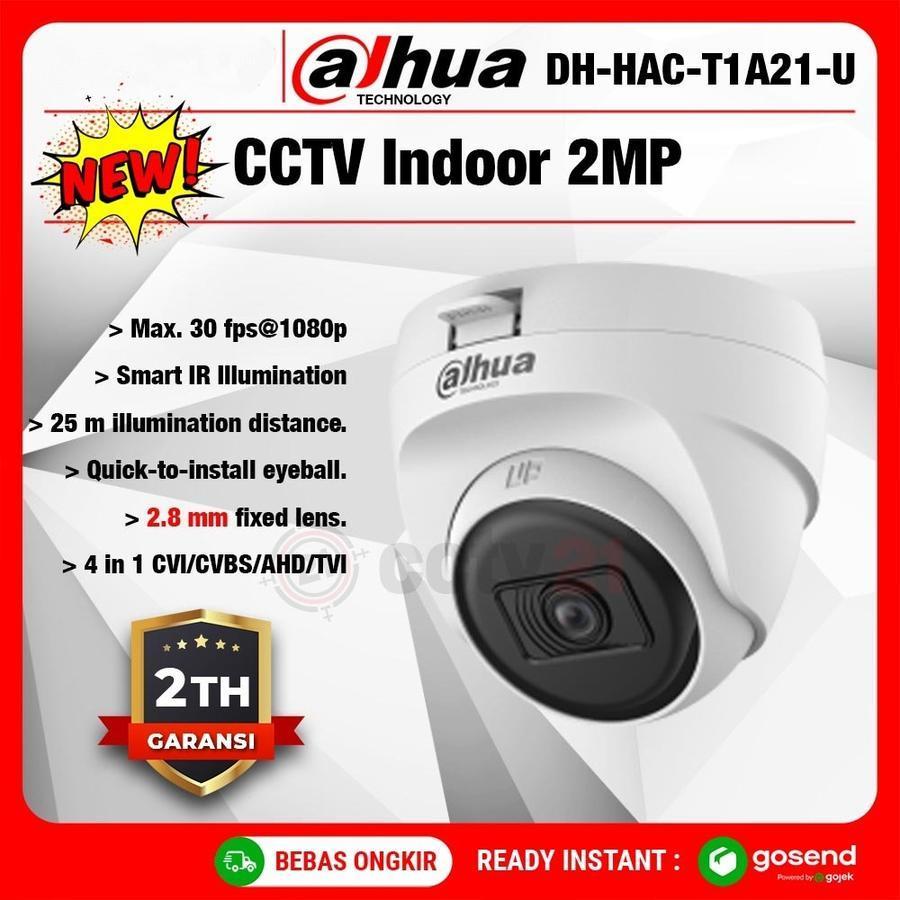 CAMERA CCTV DAHUA HAC-T1A21-U DAHUA COOPER 2MP NEW INDOOR T1A21 U