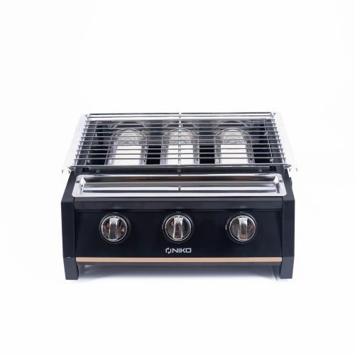 NIKO kompor Grill 3 Tungku KGR 3 Bakar Sosis 3 Tungku NK