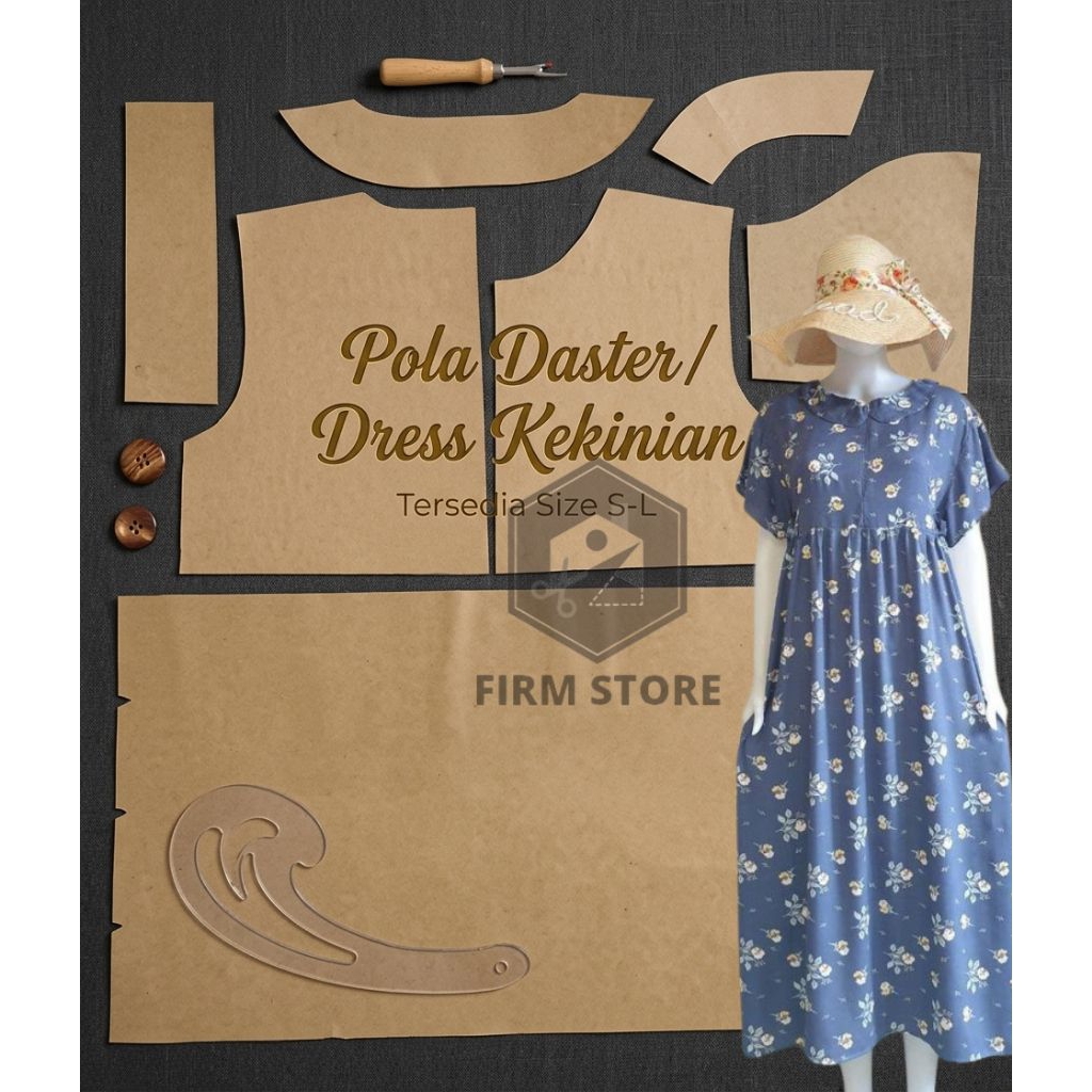 Pola Instan Daster & Dress Kekinian - Busui Friendly