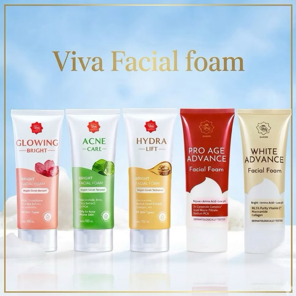 Viva Facial Foam | Viva Facial Foam New | Pembersih Wajah