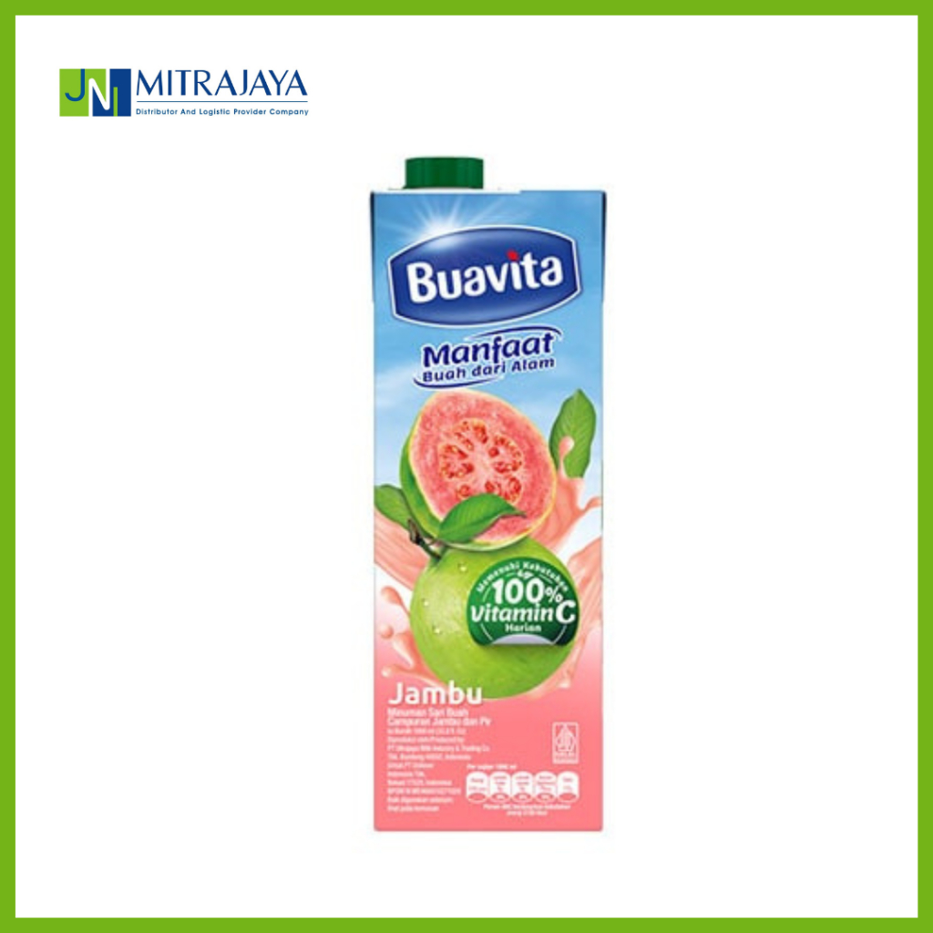 Buavita Guava (Jambu Biji) Kemasan 1 Liter | Minuman Jus Jambu Biji