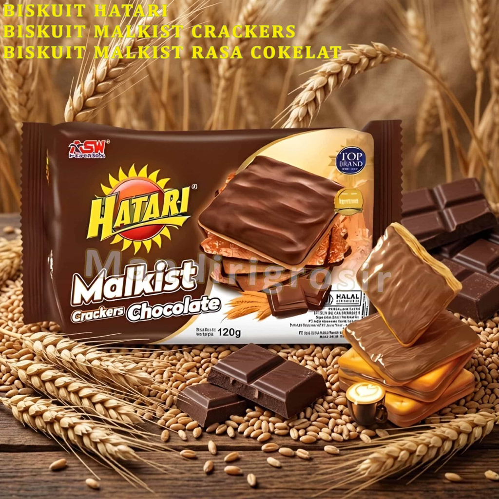 Biskuit Malkist Crackers * Biscuit Hatari * Biskuit Malkist Rasa Chocolate * 120gr
