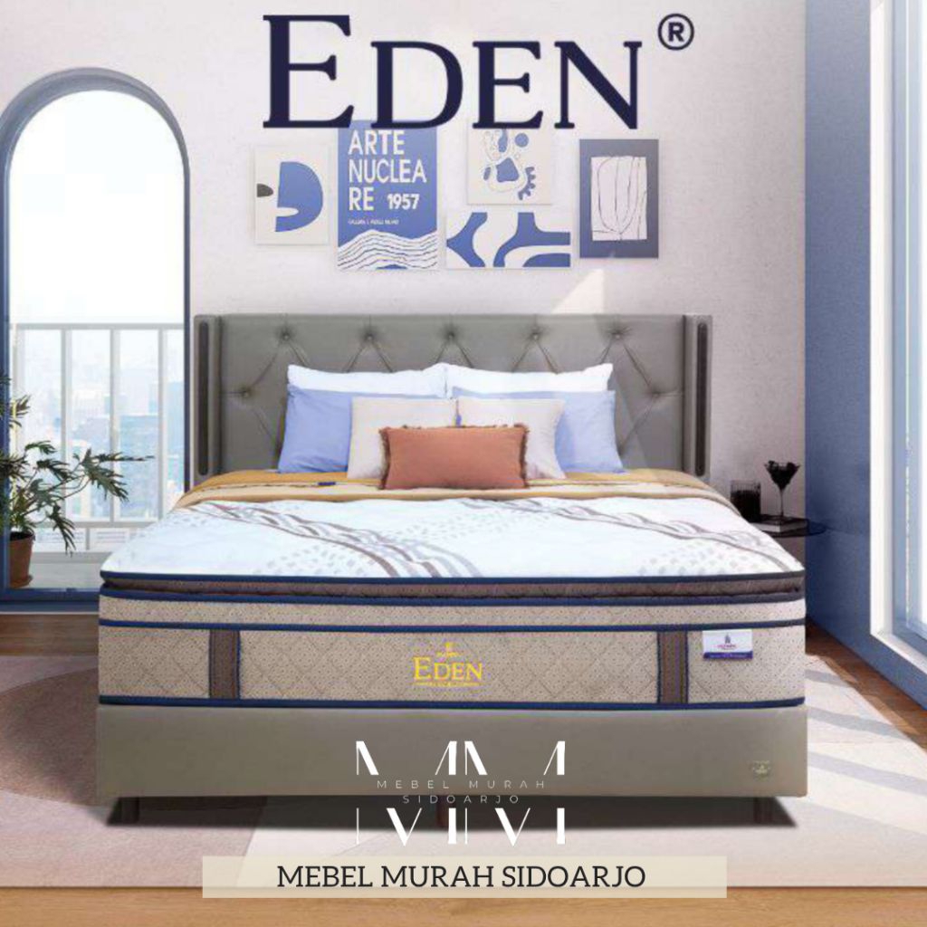 Kasur Springbed Olympic EDEN Pocket Plushtop Pillowtop Gold Series 90x200 120x200 160x200 180x200 Si