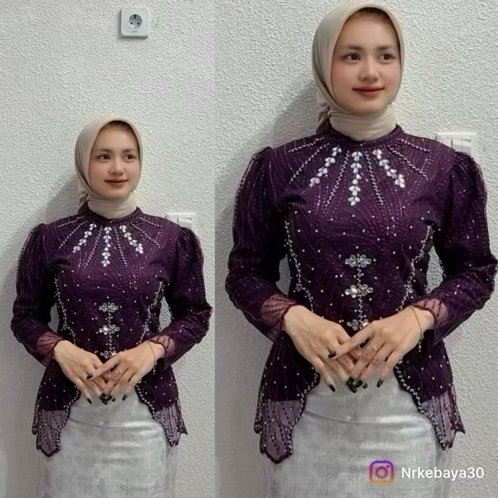 (free hijab) KEBAYA LIDYA PAYET/ kebaya modern/ kebaya janggan/ kebaya wanita