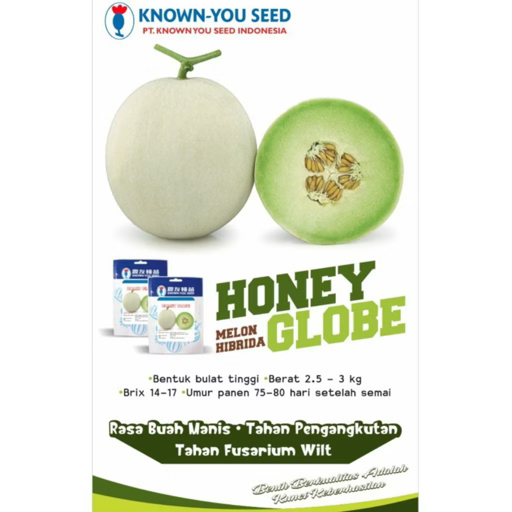 Benih melon honey globe original 1000 seed original melon