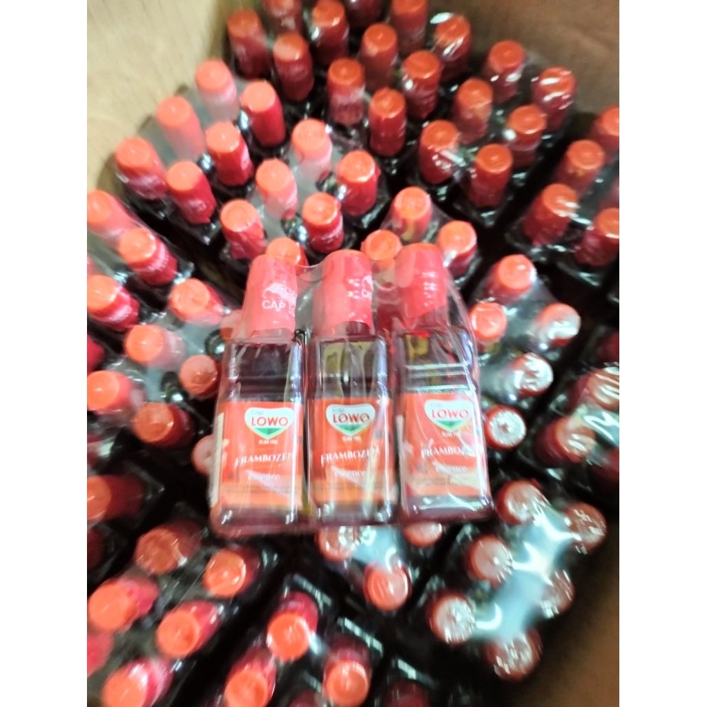 frambozen essence cap lowo isi 6 botol