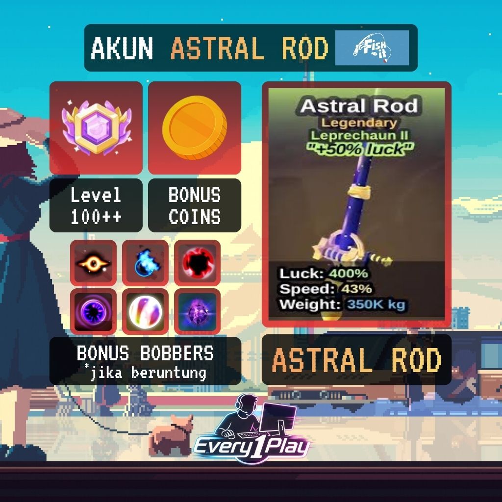 Akun Fish It Astral Rod - Akun Roblox Fish It