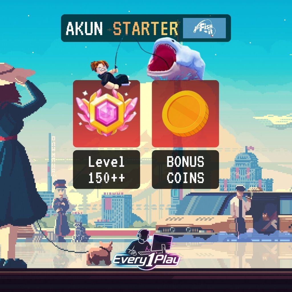 Akun Fish It Level 150+ - Akun Roblox Murah Starter