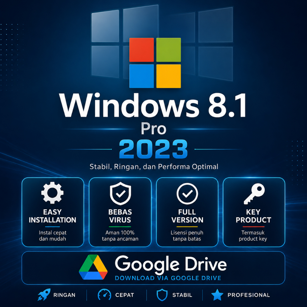 Windows® 8.1 Pro Up 2023 32 Bit 64 Bit Produk Key License | Email Delivery