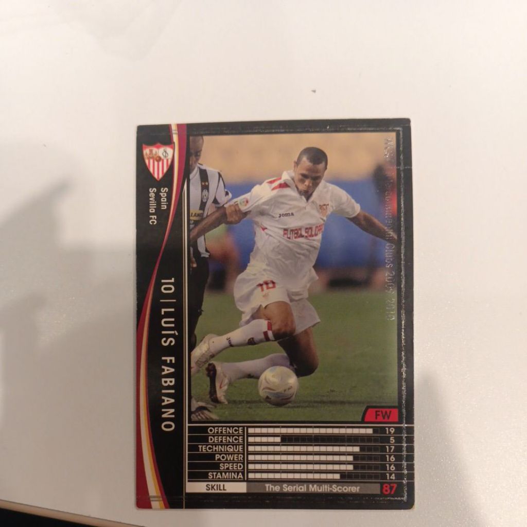 kartu bola panini wccf 2009/2010 Sevilla
