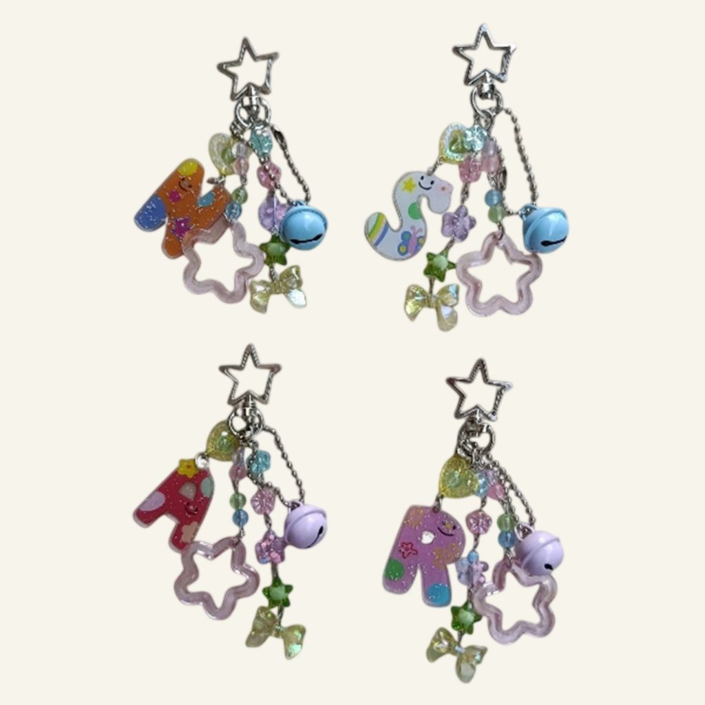 Candy Initial Bag Charm