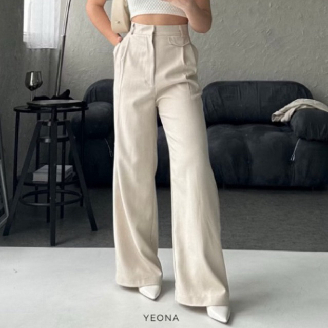 YEONA ORO PANTS WARNA IVORY