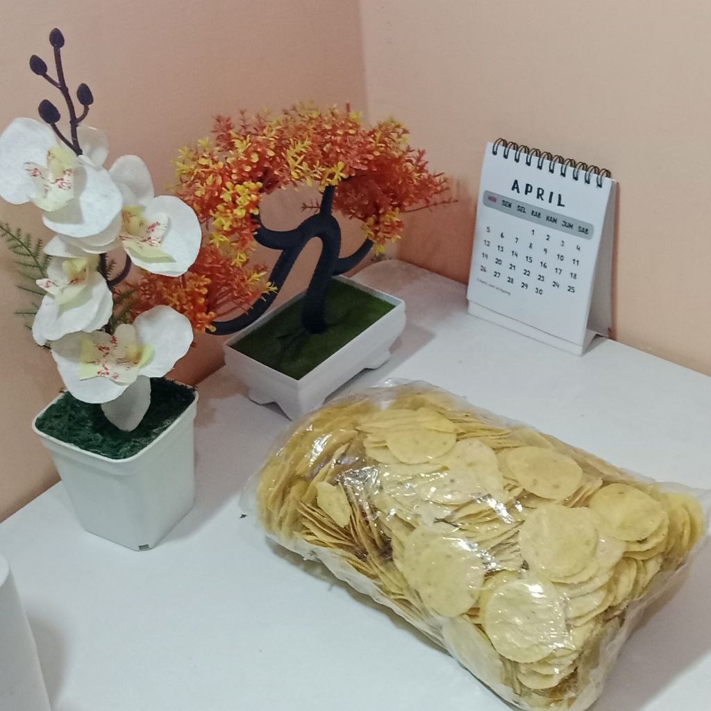 Krupuk Singkong Keju - Krupuk Mentah Lezat 1Kg