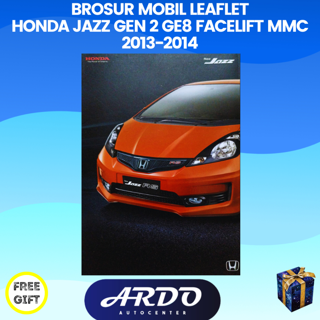 Brosur Katalog mobil Honda Jazz GE8 Facelift MMC Last Edition 2013-2014