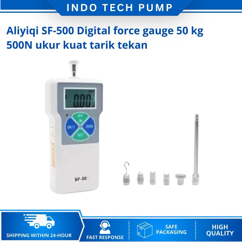 Aliyiqi SF-500 Digital force gauge 50 kg 500N ukur kuat tarik tekan