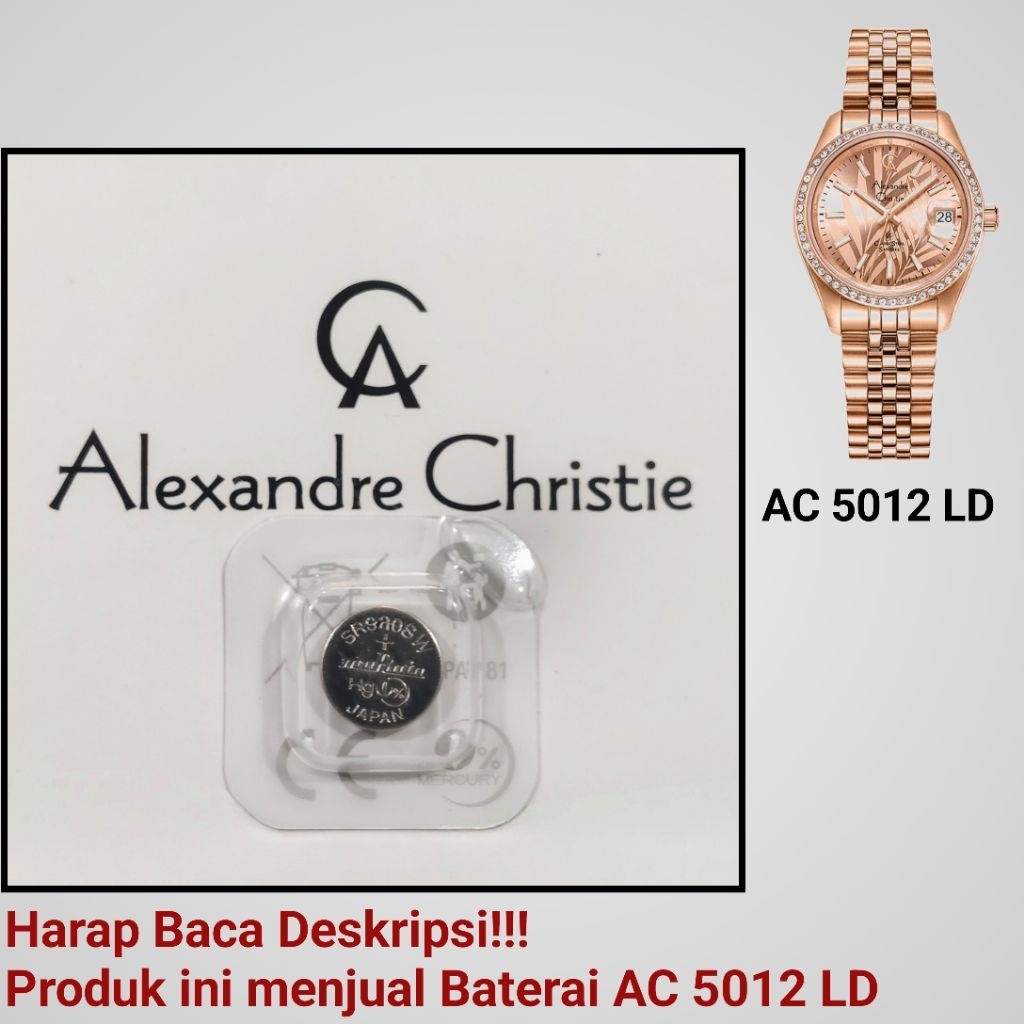 Baterai Jam Tangan Alexandre Christie AC 5012 LD