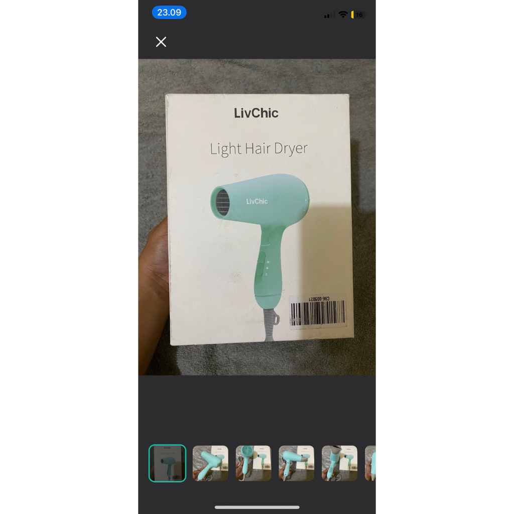hairdryer livchic pesanan