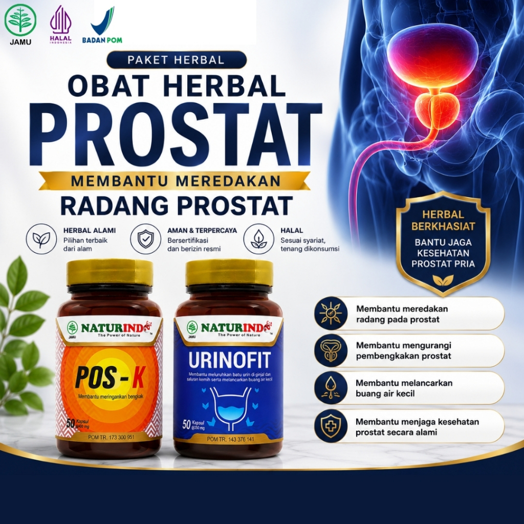 Obat Herbal Radang Prostat Bengkak Kanker Prostat Urinofit Posk Naturindo
