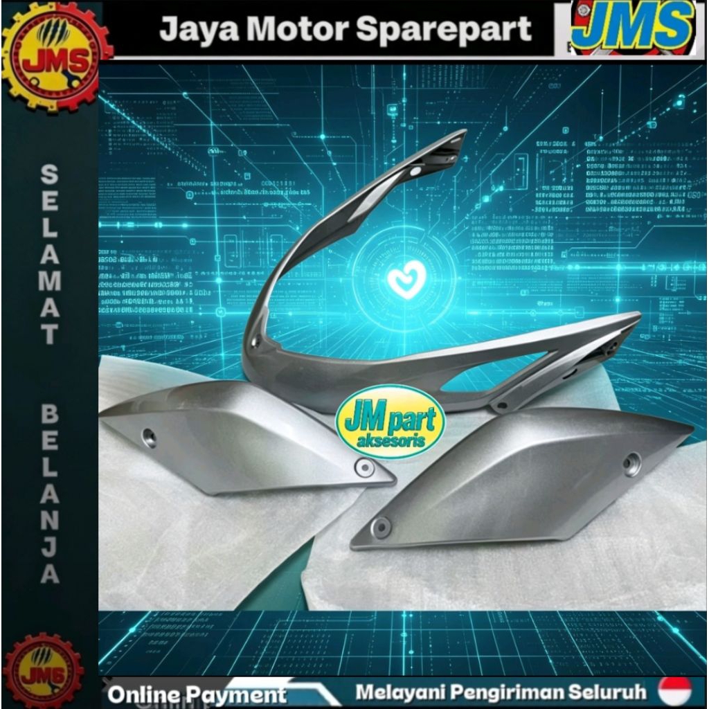 Cover Undercut Mio Soul / Mio Soul GT / Mio Ultimo Vietnam Warna Silver Presisi Tinggi