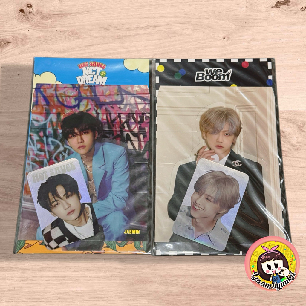NCT DREAM - JAEMIN HOLO STANDEE PC SET WE BOOM + HOT SAUCE ( NEW, SEALED )