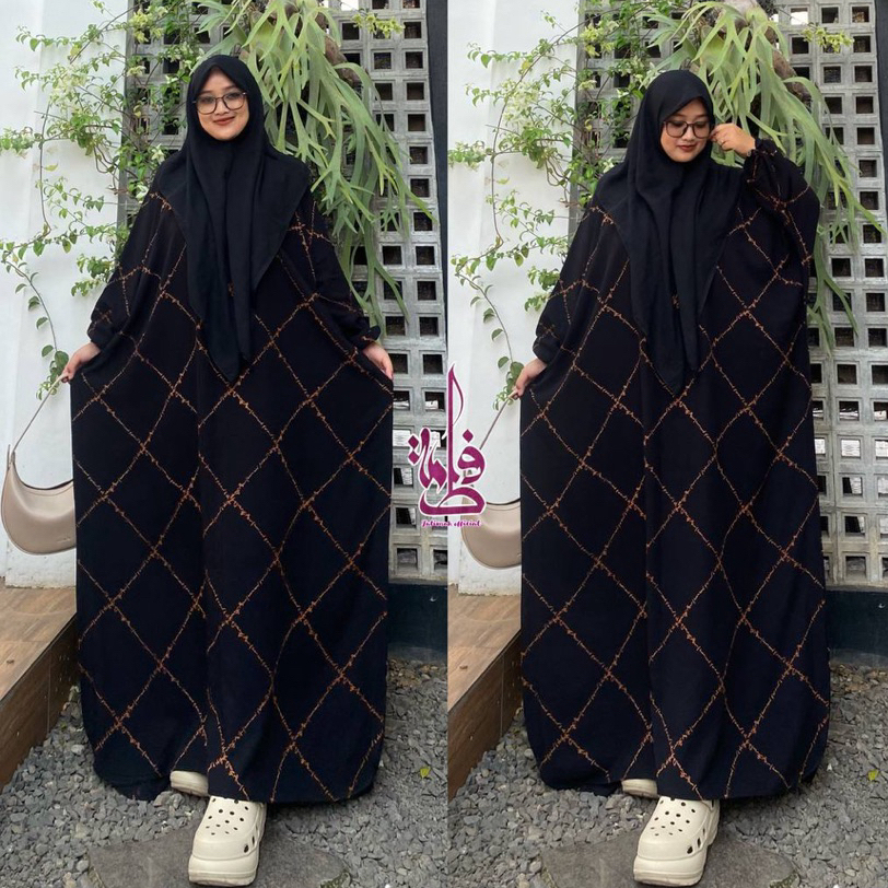 Gamis Kaftan Rayon Jumbo Motif Arab adiba Daster Kaftan Dayli Arab Busui Adem