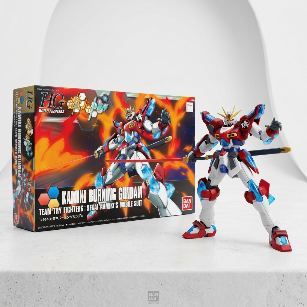 GUNDAM BANDAI ORIGINAL HG HIGH GRADE 1/144 HGBF KAMIKI BURNING GUNDAM