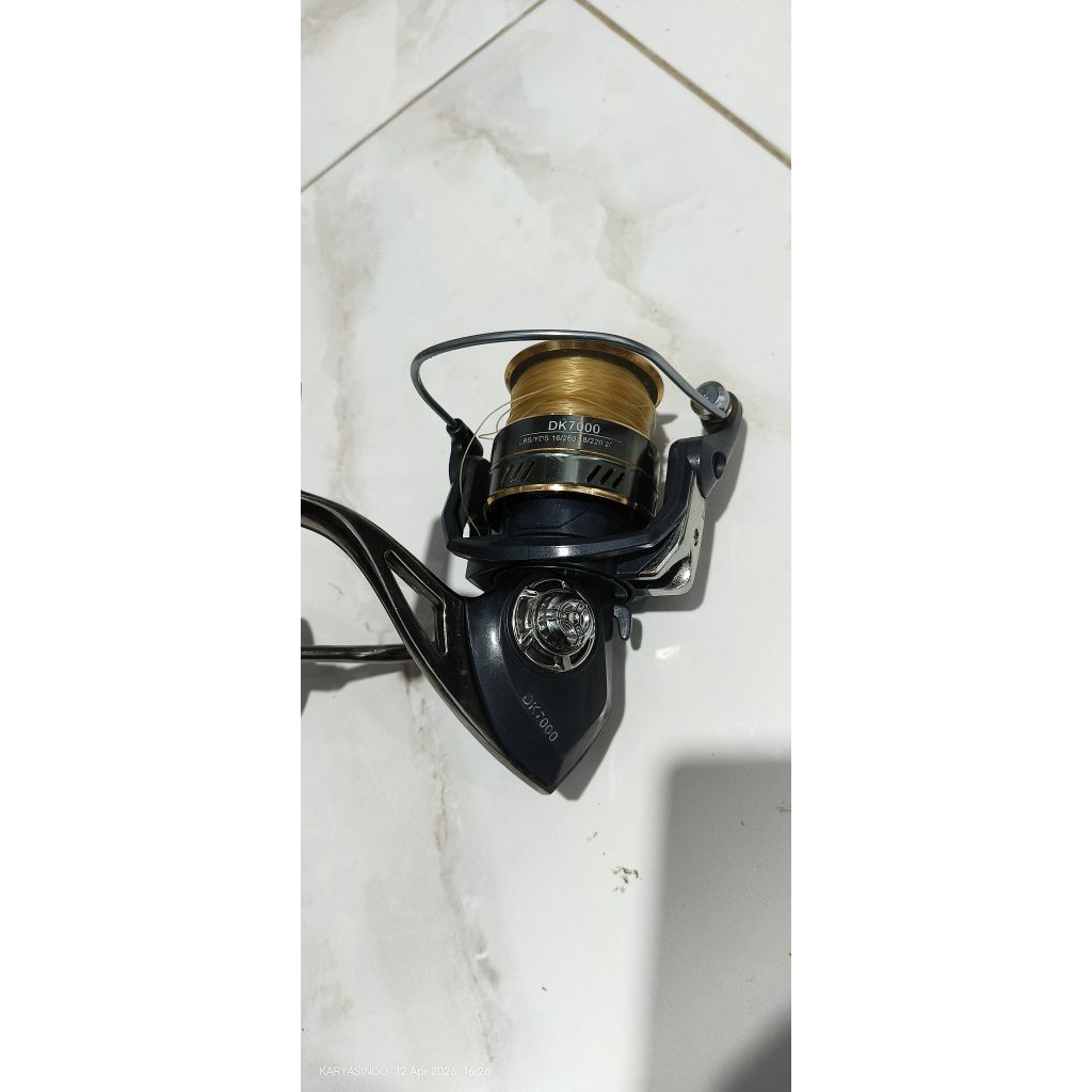 joran IROLY balista surf sambung 3 dan reel seahunter dk7000