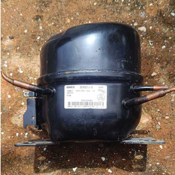 Kompresor Kulkas Sharp 2 Pintu 1/6 PK Compressor GMCC SE45E1J-9 R134a 1.6HP Original Cabutan