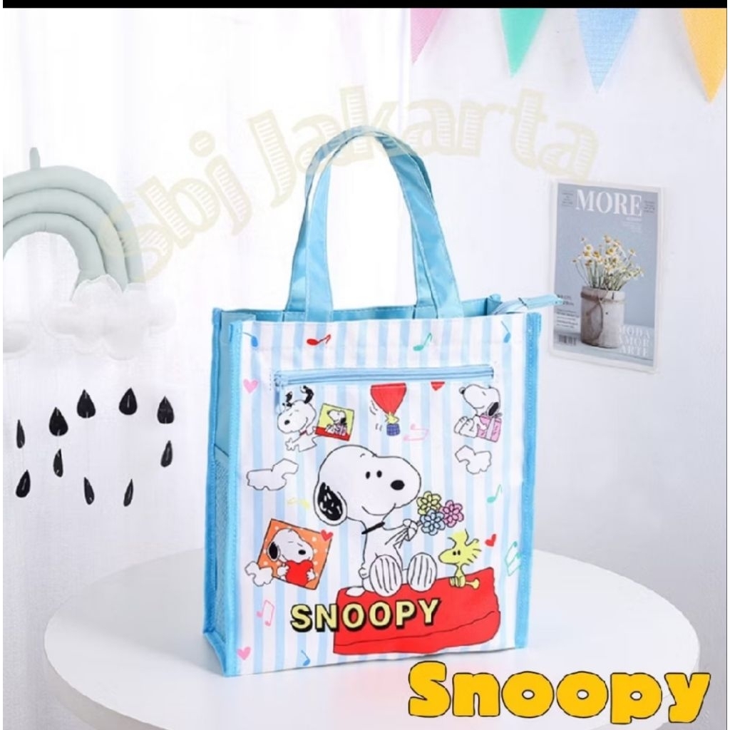 Tas snoopy anak tas anak karakter snoopy tote bag snoopy anak