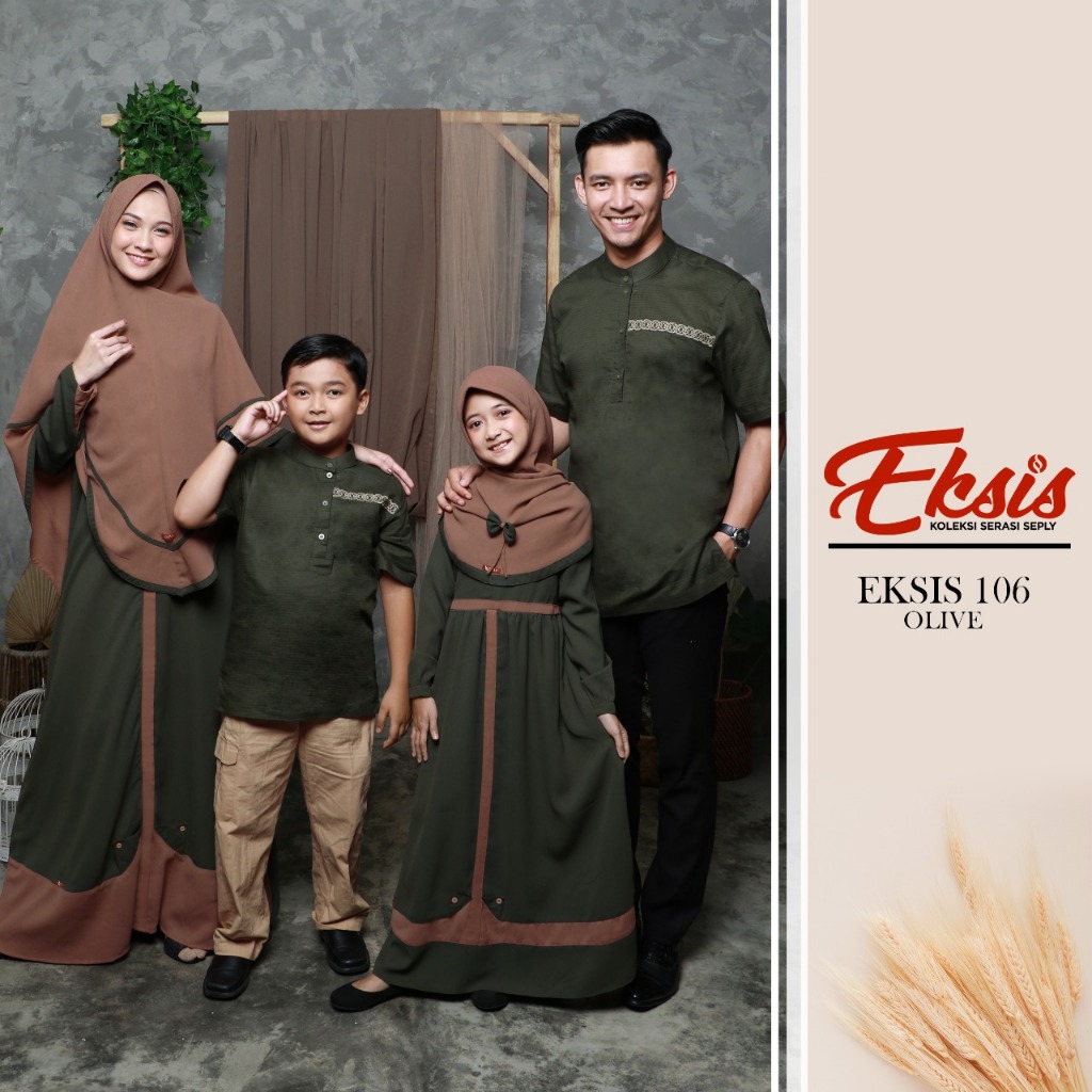 New Arrival Sarimbit Keluarga Seply Eksis 180 Olive