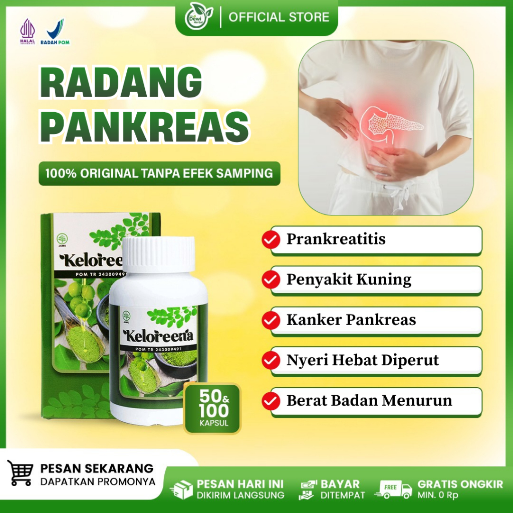Obat Radang Pankreas (Prankeastitis) - Kanker Pankreas - Nyeri Hebat Di Perut Tengah Hingga Punggung