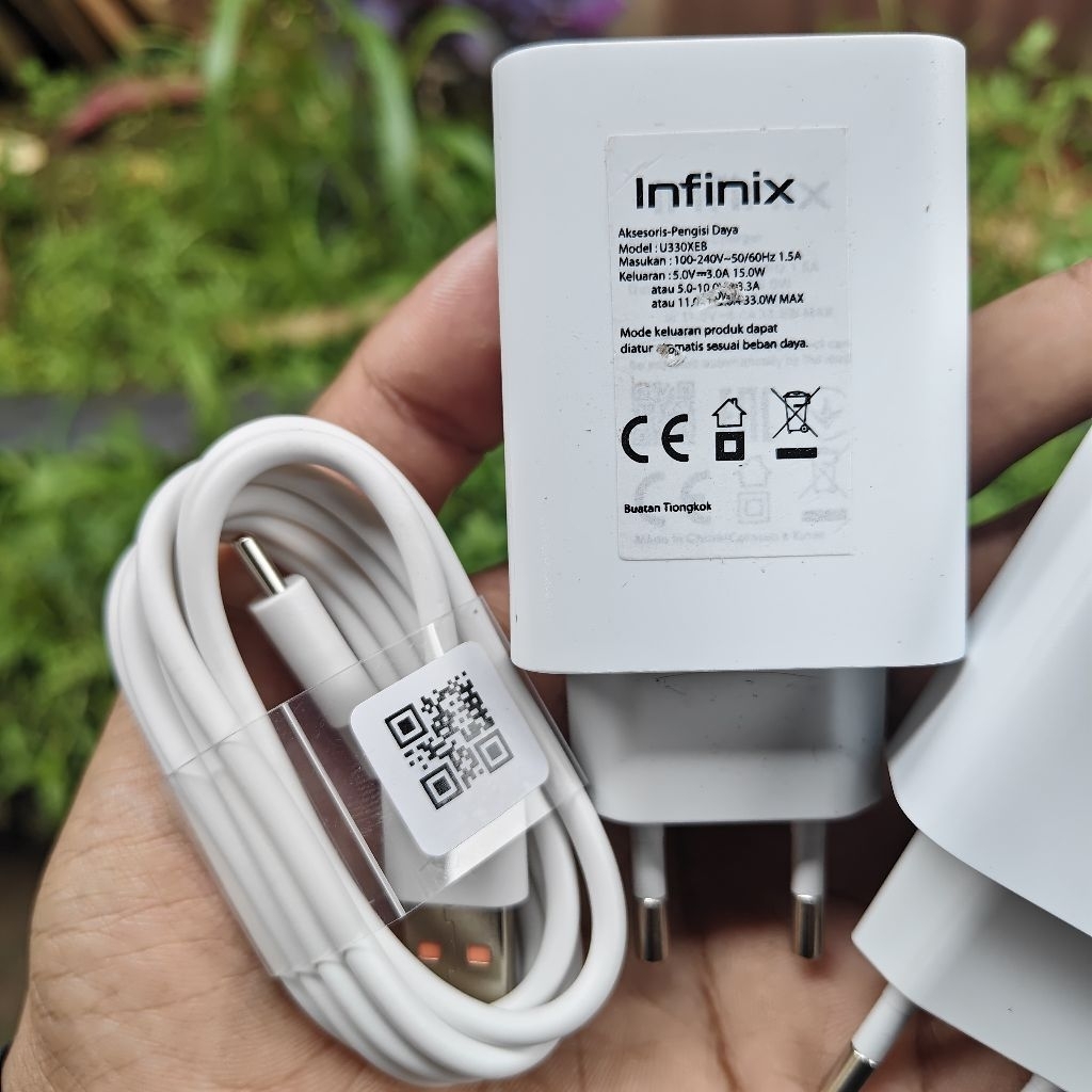 [ ORI BAWAAN HP ] Charger infinix NOTE 40s Fastcharging 33Watt