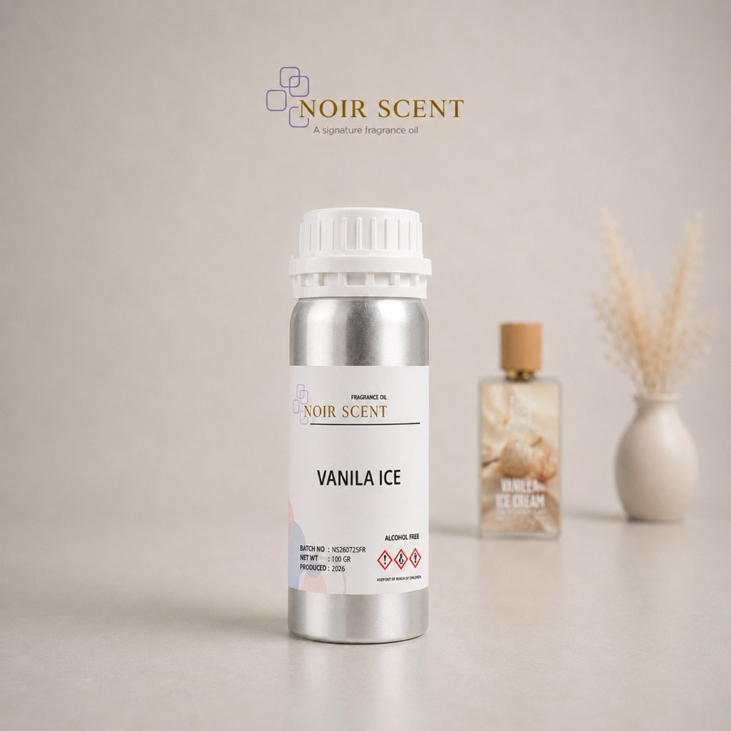 NOIR SCENT Bibit Parfum Murni segel 100gr – Vanila ice (inspired) aroma tebal